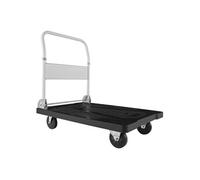 VEVOR Chariot à Plateforme Pliable Charge 299,37 kg Chariot à Plateau Pliable 89,5x59,5 cm pour Manutention et Déplacer Objets Volumineux et Lourds, avec Roues Pivotantes, Poignée à Pousser Compacte