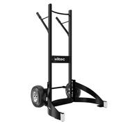 Chariot à pneus Wiltec jusqu'à 200 kg avec système de basculement, chariot de transport à roues en PU, chariot à pneus avec bras de préhension réglables