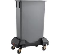Chariot à poubelle mince avec roues, adapté aux conteneurs de 16/23 gallons, 200 lb, usage intensif