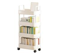 Chariot à roues, chariot à roues, chariot utilitaire mobile - chariot de rangement multi-usages à 3/4 niveaux sur roues, étagères multifonctionnelles pour cuisine, salle de bain, buanderie