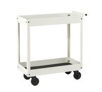 Chariot à roulettes à 2 niveaux - Solution de rangement robuste pour la maison, le restaurant ou l'entrepôt - Polyvalent avec roues pour une mobilité facile