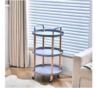 Chariot à roulettes multifonction à 3 niveaux - Étagère de rangement polyvalente pour cuisine, salle de bain ou bureau à domicile - Table d'appoint durable et étagère pour la maison ou le travail