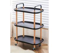 Chariot à roulettes multifonction à 3 niveaux - Étagère de rangement polyvalente pour cuisine, salle de bain ou bureau à domicile - Table d'appoint durable et étagère pour la maison ou le travail