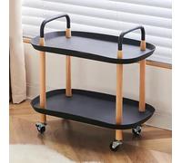 Chariot à roulettes multifonction à 3 niveaux - Étagère de rangement polyvalente pour cuisine, salle de bain ou bureau à domicile - Table d'appoint durable et étagère pour la maison ou le travail