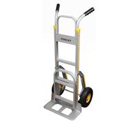 Chariot à sacs Stanley HT514 Max. 200KG - Plate-forme pliante - Aluminium - 51 x 80 x 123 CM - Argent/Jaune