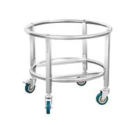 Chariot à tambour isolé, base mobile robuste pour pots de fleurs, construction durable pour un transport facile et une stabilité