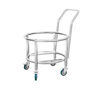 Chariot à tambour isolé, base mobile robuste pour pots de fleurs, construction durable pour un transport facile et une stabilité