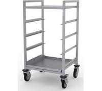 Chariot à vaisselle Combisteel avec 4 rails et 4 roues