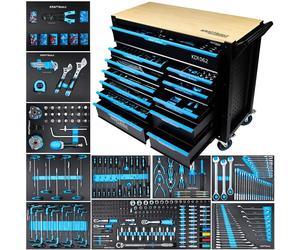 Chariot Atelier KRAFT DELE 501 tlg Jeu d’Outils CrV, Schubladen, Profi