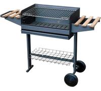 Chariot barbecue - Cuisinière d'extérieur - Compatible avec le charbon de bois - 120 x 42 x 86 cm - Noir