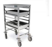 Chariot Bas de Transport GN 1/1 Renforcé en Inox - Distform - - Acier inoxydable 460x630x900mm G