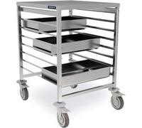 Chariot Bas de Transport GN 2/1 Renforcé en Inox - Distform - - Acier inoxydable 660x750x900mm G