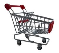 Chariot Caddie Range Fournitures De Supermarché Miniature Pour Bureau Rouge
