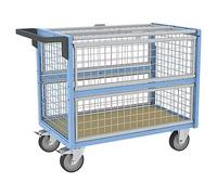 Chariot conteneur grillagé fermé - Plateau 1185x765mm - FIMM - Charge 500kg - 800726233