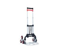 vidaXL Chariot de transport pour escaliers pliable 70 kg aluminium argenté