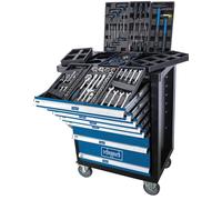 CHARIOT D'ATELIER AVEC 70 OUTILS CAISSE ROULETTES ROULANT SCHEPPACH TW1100