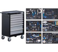 Chariot d'atelier BGS 7 tiroirs jeux d'outils de réglage moteur - 6076