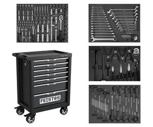 Chariot d'atelier mobile FEISTOS Mento 1 équipé de 158 outils