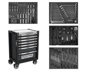 Chariot d'atelier mobile FEISTOS Mento 3 équipé de 158 outils