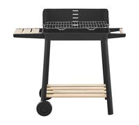 Chariot de barbecue 78 x 86 x 30 cm au charbon de bois noir naturel Helloshop26 03_0009210