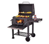 Chariot de barbecue au charbon de bois Premium Chariot de barbecue au charbon de bois mobile compact 115 x 68 x 107 cm