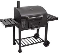 Chariot de barbecue - Barbecue au charbon de bois XXL - Fumoir - Barbecue Houtskool - Avec roulettes, poignée en acier inoxydable, grille de cuisson & thermomètre