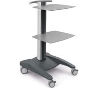 Chariot de base Haeberle fuego avec 2 tablettes métalliques, bandes décoratives couleur:gris
