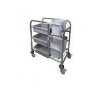 Chariot de cantine en acier inoxydable - Inox
