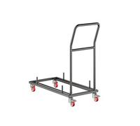 Chariot de Chaise Pliante Capacité 136kg Robuste pour 25 Chaises Avec Roulettes 360°