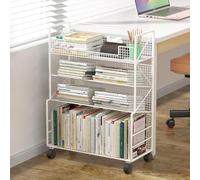 Chariot de classement à roulettes verrouillables et dossiers suspendus pour bureau et maison, armoire de classement mobile avec rangement
