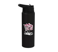 Chariot de courses au lait de fraise - Funny Strawberry Lover Stainless Steel Insulated Water Bottle