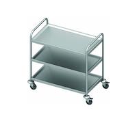 Chariot de Cuisine Inox 3 Plateaux - Largeur 900 mm - Profondeur 600 mm