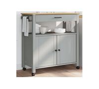 Chariot de cuisine MONZA 84x40x90 cm bois massif de pin