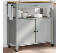 Chariot de cuisine MONZA 84x40x90 cm bois massif de pin Bois G
