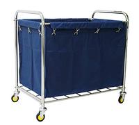 Chariot de cuisine polyvalent et trieur de linge avec poignée et housse 92 x 56 x 8 cm, idéal pour le hall et le service de chambre, chariot utilitaire pour un usage domestique et commercial