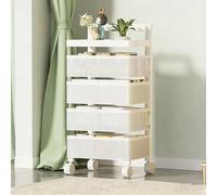Chariot de cuisine roulant avec paniers coulissants et étagère mobile, organiseur de rangement étroit pour garde-manger, salle de bain, 5 niveaux