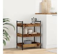 Chariot De Cuisine Vidaxl En Bois Ancien 50x30x70 Cm Bois D'ingénierie