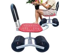 Chariot de Jardin avec Siège Siège de Travail Pliant Métallique Réglable en