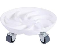 Chariot de jardin polyvalent à forte capacité de charge et roue rabattable - Bacs à plantes et réservoir d'eau amovibles - Chariot de jardin pratique (blanc)