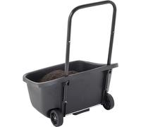 Chariot de jardin pour collecter les déchets organiques, capacité de 55 litres