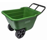 Chariot de jardin sur roues - 90 litres - Vert - Ergonomique