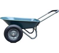 Chariot de jardin, véhicule utilitaire robuste sur 2 ou 4 roues, avec support intégré, idéal pour la maison, la cour et le jardin – Vert