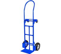 Chariot de magasinage broyeur Mega-M 2 en 1 de transport bleu 250 kg carton N