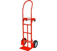 Chariot de magasinage broyeur Mega-M 2 en 1 transport rouge 250 kg carton N