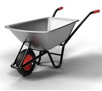 Chariot de manutention | Capacité de 100 litres | Charge utile de 250 kg | Acier galvanisé | Cadre avec revêtement époxy | Pneus de 40 cm | Polyvalent