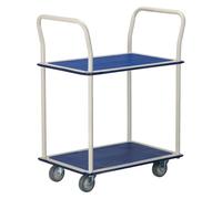 Chariot de manutention double plateaux - Charge 250 kg