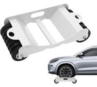Chariot de manutention portable pour pneus, supportant jusqu'à 2041 kg, équipé de 14 roues, chariot de transport pour pneus de véhicules en acier, plateforme pour pneus de 4 mm d'épaisseur, pour voitu