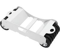 Chariot de manœuvre pour pneus - Chariot à roulettes pour pneus - 14 roulettes fixes - Capacité de charge 2 041 kg - Acier 4 mm - Peinture par pulvérisation - Sans frein - Argent