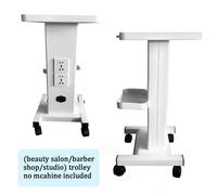 Chariot de maquillage Chariot de travail Chariot de coiffure Chariot de service Métal Chariot de beauté ABS Trolley Chariot de salon pour appareils de beauté avec socle