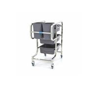 Maxima - Chariot de nettoyage Gastro - 5 poubelles incluses